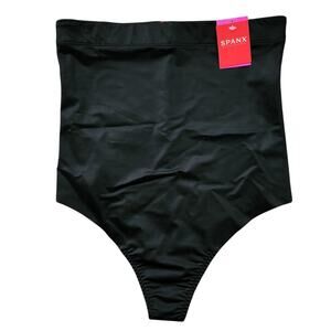 NWT Spanx High Waist Thong Black Size XL